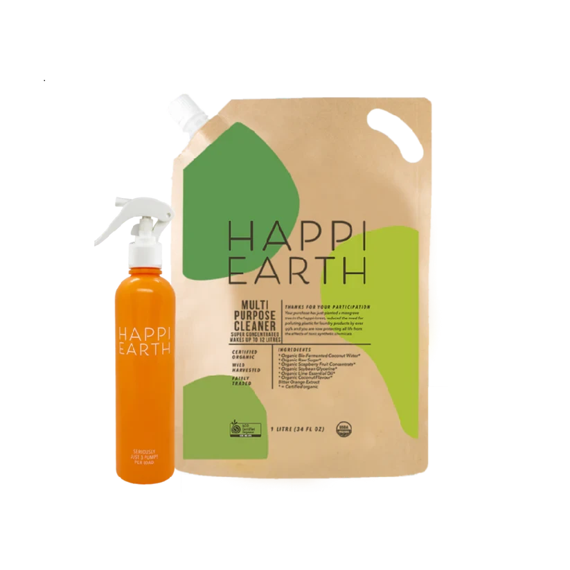 HAPPI EARTH マルチパーパスクリーナー(スプレーボトル付き) - 画像1