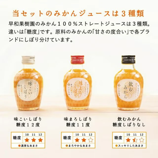 有田みかんジュース飲み比べ6本ギフト - 画像2