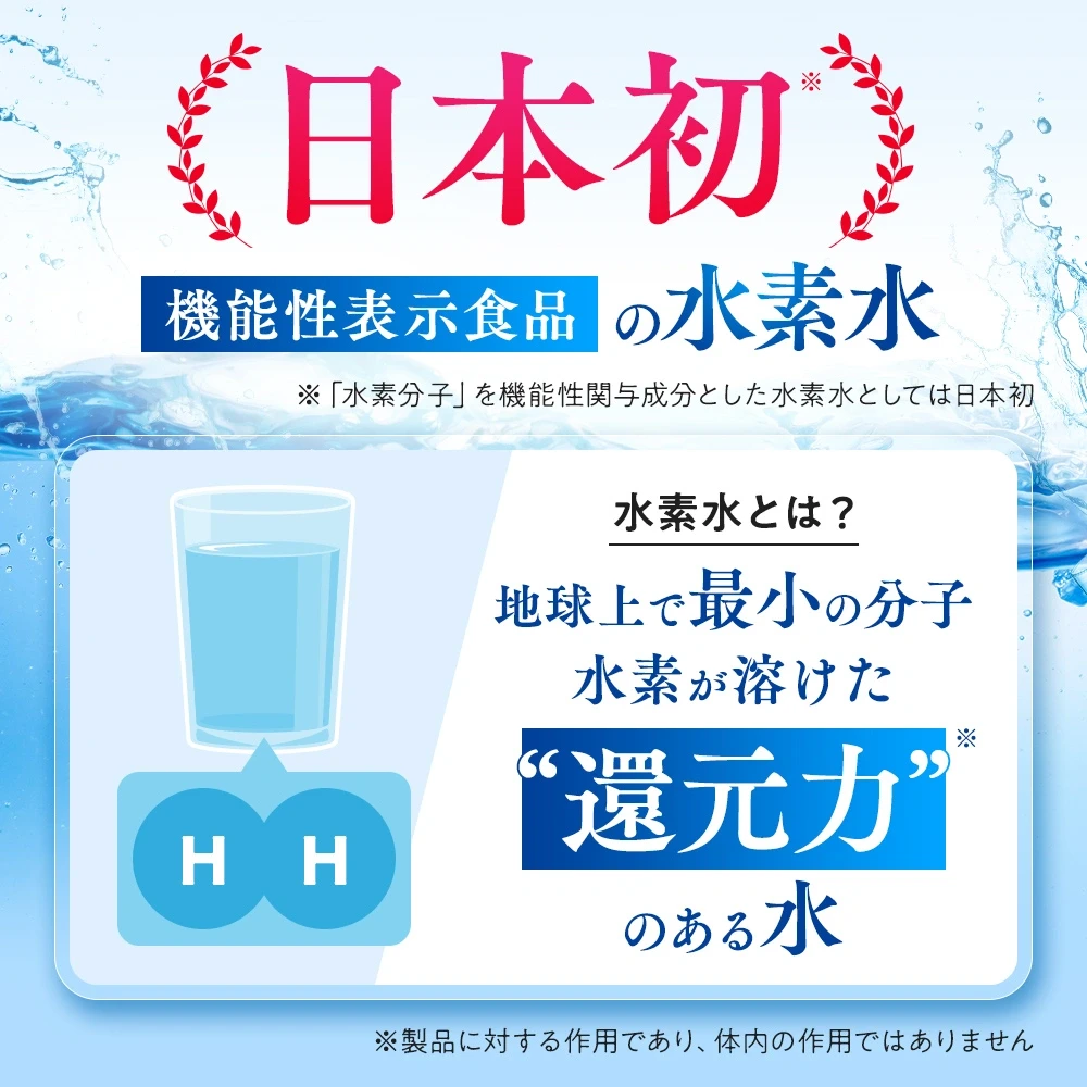 水素たっぷりのおいしい水 300ml×20本セット（機能性表示食品） - 画像3