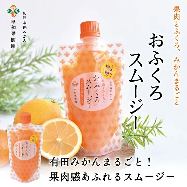 有田みかんの果肉たっぷり おふくろスムージー みかんとレモン - 画像2