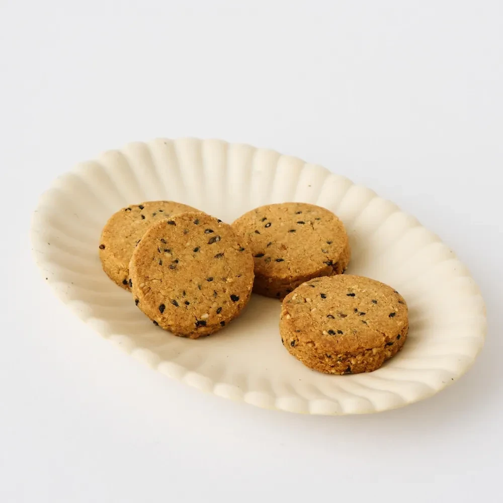 有機胡麻きな粉クッキー クリアケース 6枚入り - 画像2
